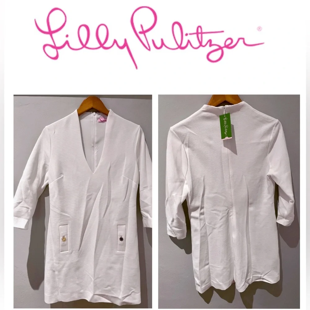 Lilly Pulitzer Charlena White Shift Dress - Picture 2 of 4